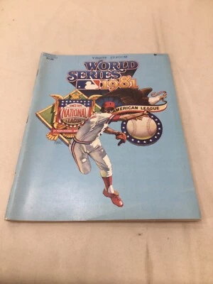 1981 World Series Program Magazine Display New York Yankees Los Angeles Dodgers - Image 1 of 4
