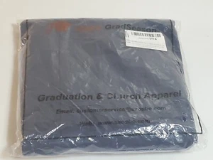 OSBO Gradseason Navy Blue Cap And Gown Only 4'9" - 4'11" - Picture 1 of 5