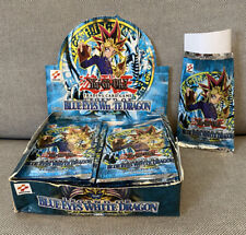 Vtg Yugioh Legend Of Blue Eyes White Dragon EMPTY Booster Box 24 EMPTY Packs LOB