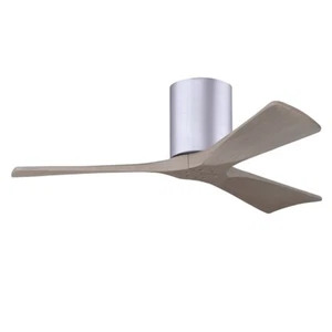 Matthews Fan Irene-3H 3 Blade 42" Ceiling Fan, Nickel/Gray Ash - IR3H-BN-GA-42 - Picture 1 of 1