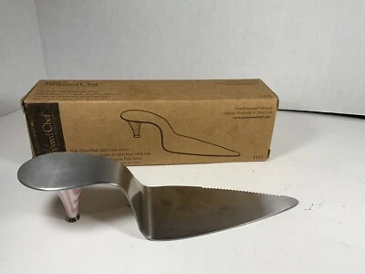 Pampered Chef Pink Zebra High Heel Cake Server New - Image 1 of 4