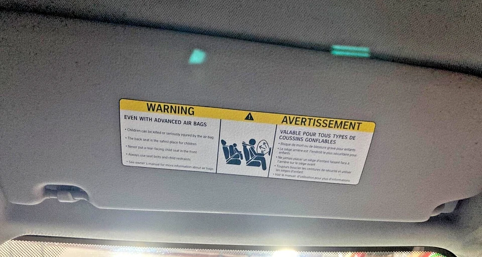 BMW 528i xDrive 2014 fabricante de equipos originales parasol lateral derecho pasajeros vinilo gris 11-16 Foto 1 de 1