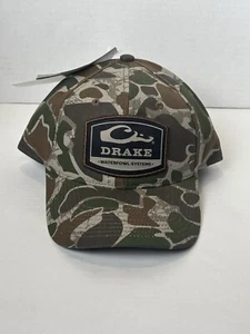 Drake Waterfowl 6-Panel Camo Badge Cap Camouflage Deer Duck Hunting - Picture 1 of 10