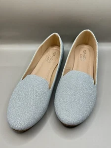 TOP MODA Costa Silver GiltterFlat Dress Shoes Women Size 9 BRAND NEW IN BOX! - Picture 1 of 8