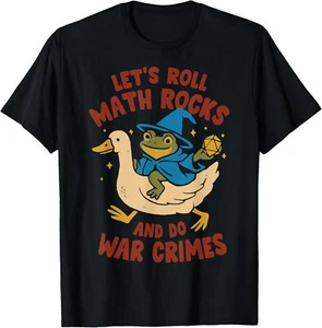 Lustiges T-Shirt Frosch Gans Let's Roll Mathe Rocks And Do Kriegsverbrechen Hoodie - Bild 1 von 11