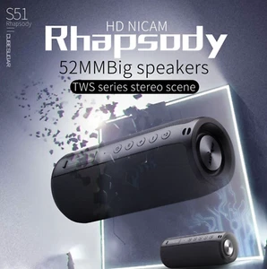 Bluetooth Speaker Portable Wireless Waterproof Super Bass TWS - Picture 1 of 12