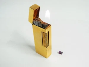 Working Vintage Dunhill Rollagas Lighter Gold Plated With 2p flint (B35 - Picture 1 of 13