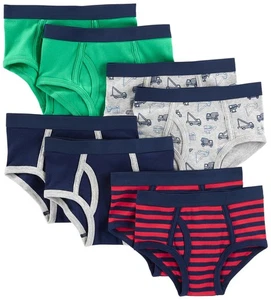 Boys' Underwear - Pack of 8 - Comfortable, Durable, High-Quality Kid's Briefs - Picture 1 of 8