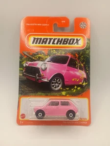 Matchbox 1964 Austin Mini Cooper Pink (Long Card) 2022 New - Picture 1 of 8
