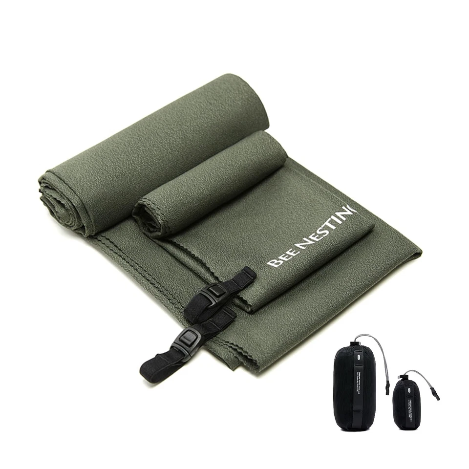 Toallas ultraligeras de secado rápido Bee Nesting en tamaños XL grandes y pequeños con compacto... Foto 1 de 4