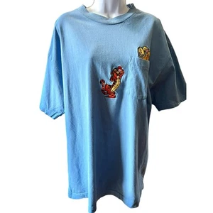 Camisa Disney Winnie The Pooh Tigger azul manga corta vintage para mujer talla XL - Imagen 1 de 8