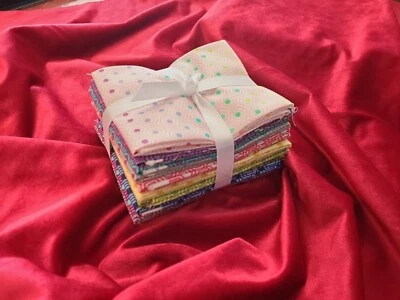 Tula Pink Hexy & Hexy Rainbow Fat Quarter Bundle - 12 Pcs - Image 1 of 2