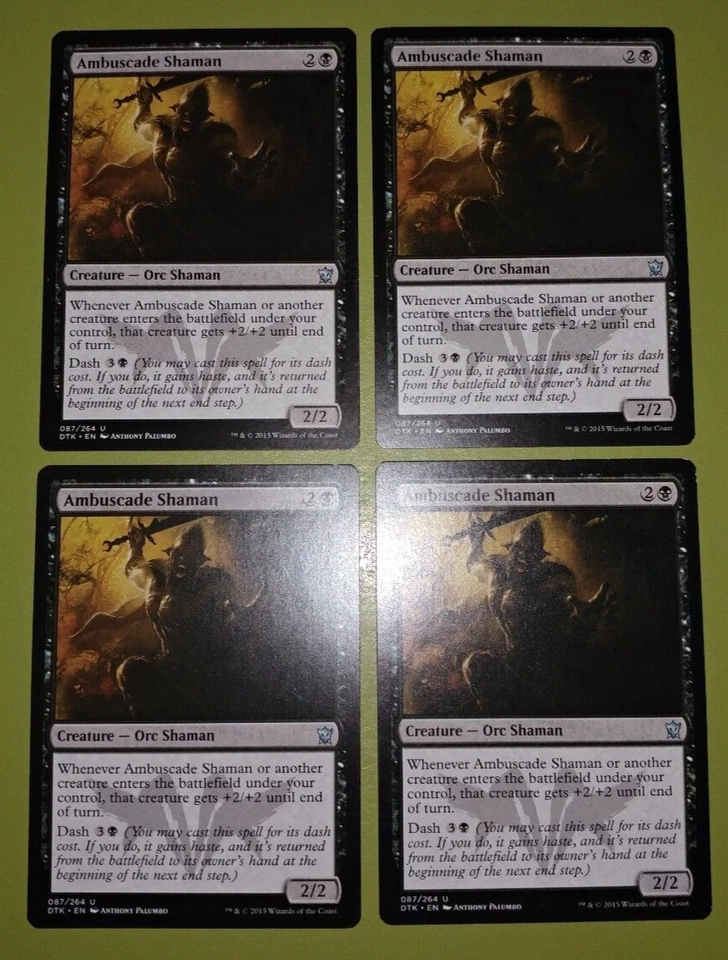 Ambuscade Shaman x4 Dragons of Tarkir 4x Playset Magic the Gathering MTG  - Image 1 of 1