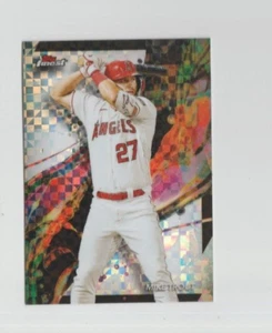 MIKE TROUT 2024 TOPPS FINEST BASEBALL X-FRACTOR REFRACTOR #1 LOS ANGELES ANGELS - Picture 1 of 2