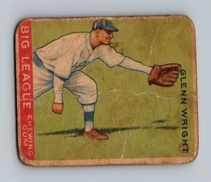 1933 Goudey #143 Glenn Wright NIEDRIGE QUALITÄT Baseballkarte - Bild 1 von 2