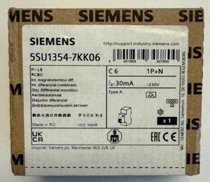 Siemens Fehlerstromschutzschalter / 5SU1354-7KK06 / Neu und OVP - Bild 1 von 6