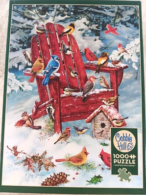 Adirondack Birds 1000 Piece Jigsaw Puzzle with Poster by Cobble Hill - Image 1 of 4