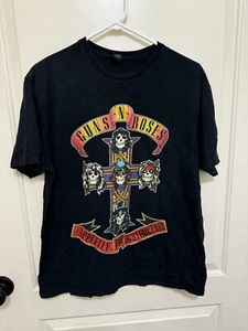 Guns N Roses T shirt Appetite For Destruction Black Rock Gildan Size L - Picture 1 of 2
