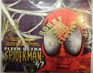 1997 FLEER MARVEL ULTRA SPIDER-MAN TRADING CARDS HOBBY 24 PACK BOX SEALED