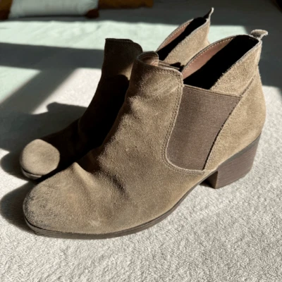 Rockport Women’s Dani Grey Suede Chelsea Ankle Boots - Image 1 of 4