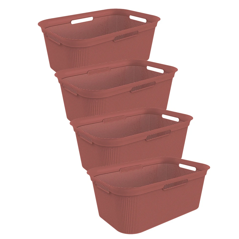 Rotho 4er Set Wäschekorb 41L Brisen Wäschesammler Wäsche Korb Box Kunststoff - Bild 1 von 1