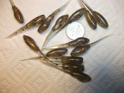 100-1 3/4"-grubs-crappie-panfish-plantillas de plástico suave minnow-señuelo-aguijones-lote-cebo Foto 1 de 4