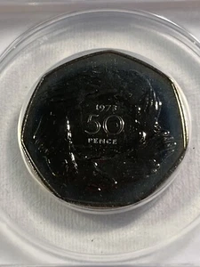 1973 Great Britain 50 Pence Proof Graded PR 67 by ANACS Entry to EEC - Picture 1 of 6