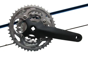 RHS only Chainset 44/32/22 rings 170 black bike mtb square taper crank 101 right - Picture 1 of 7
