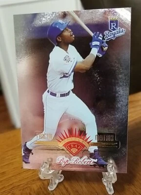 Bip Roberts 1997 Leaf Fractal Matrix Parallel #285 Kansas City Royals Pack Fresh - Image 1 of 2