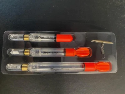 Juego de 3 flotadores transparentes de pesca de carpa cargados Zwim008 Foto 1 de 3