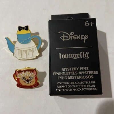 Loungefly Disney Teapot & Teacup Blind Box Alice in Wonderland Dinah 2 Pin Set - Изображение 1 из 4