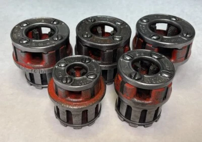 Used Ridgid 00-R Pipe Threader Dies Qty.5 | 1/8”,3/8”,1/2”,1/2”,3/4” (24S1) - Image 1 of 4