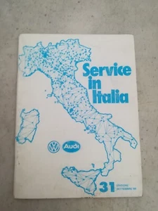 volkswagen vw audi libretto manuale librettino service italia settembre 89' book - Foto 1 di 5