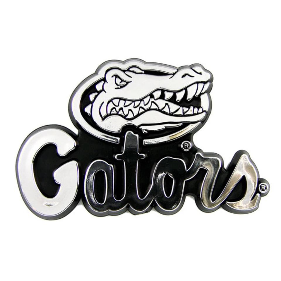 Florida Gators Logo Chrome 3d Auto Emblem Decal Football NCAA