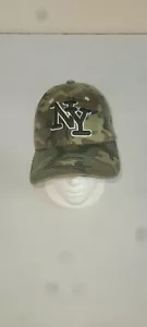 Gorra camuflada del ejército de Nueva York ajustable con tirantes verde - Imagen 1 de 6