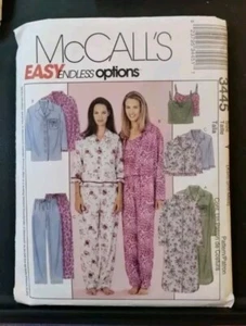 McCall's Sewing Pattern 3445 Size XS-S-M *UC FF ***Nightshirt/Top/Pants - Picture 1 of 3
