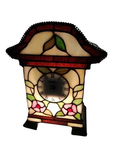 Lámpara de mesa de reloj Dale Tiffany por favor lee - Imagen 1 de 12