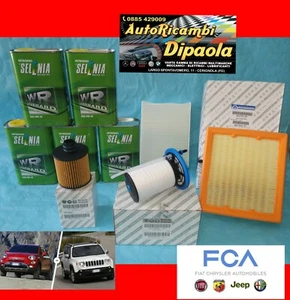 KIT TAGLIANDO ORIGINALE FIAT 500X JEEP RENEGADE 1.6 2.0 CRD MULTIJET SELENI 0W30 - Foto 1 di 2