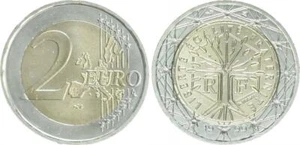 Frankreich 2 Euro Kursmünze 1999 prägefrisch 61688 - Bild 1 von 1