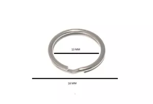 16mm 5/8"" Nickel Plated Steel Split Key Rings 2000 Bundle - Picture 1 of 1