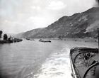 Germany? Boat Convoy On The Rhine River Old Press Photo 1948