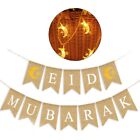 Celebrate Eid Mubarak in Style with this Moon and Stars Themed Bunting Banner