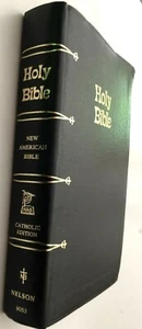 Die neue amerikanische Heilige Bibel 1971 katholische Ausgabe gebunden schwarzes Leder - Nelson - Bild 1 von 8