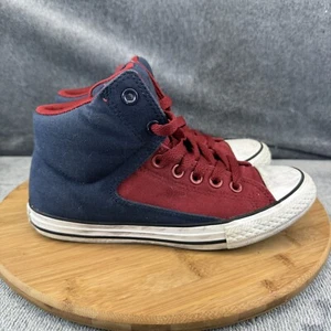 Converse Boys All Star Chuck Taylor Size 5 Shoes Red Blue Skateboard Sneakers - Picture 1 of 9