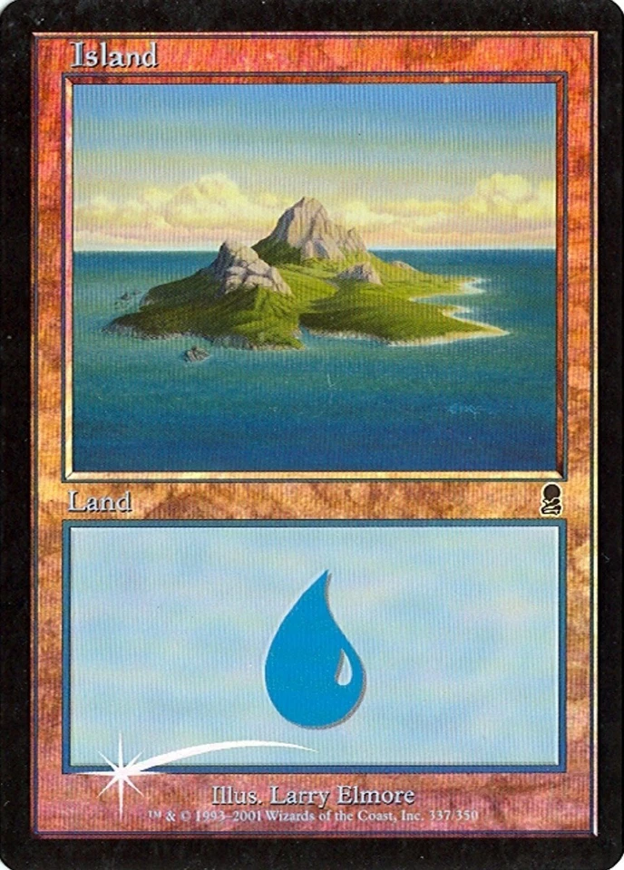 MTG - Odyssey - Island #337 - Foil - Various conditions - Image 1 of 1