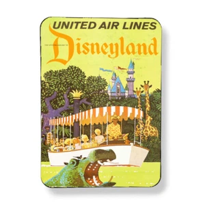 Disneyland Magnet Vintage 1956 Airline Travel Poster Art Print Sublimated 3"x4" - Picture 1 of 3
