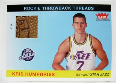Tarjeta de hilos retro de novato KRIS HUMPHRIES 2004-05 Fleer Tradition #TT-KH BALL Foto 1 de 4