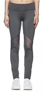 ELECTRIC YOGA Mesh Panel Leggings Workout Stretch Pants $108 LARGE NEW NWT Grey - Bild 1 von 3