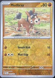 Mudbray 091/162 SV05: Temporal Forces Reverse Holo - Pokémon Card - Picture 1 of 2