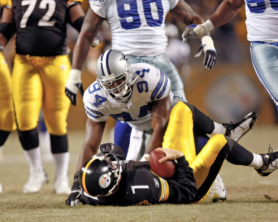 Impresión fotográfica brillante DeMarcus Ware Dallas Cowboys NFL 8"x10" 17 Foto 1 de 1